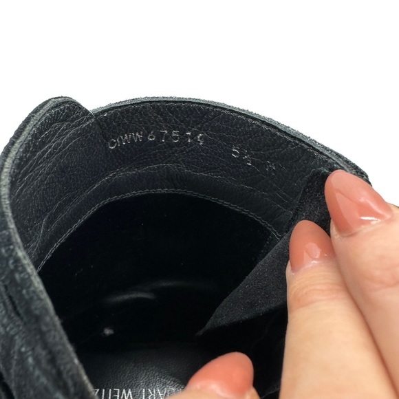 STUART WEITZMAN black urbanite nero velour boots - Picture 4 of 15